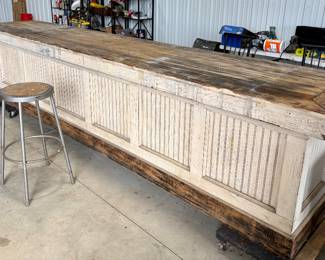 Super Cool Antique Counter Bar 12ft. Long!