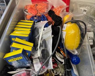 Compasses, keychains, clips