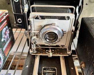 Crown Graphic 4x5 Camera with Case and accessories