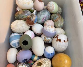 Hand painted eggs