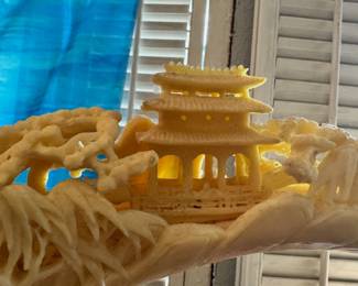 Asian Style Tusk Carving