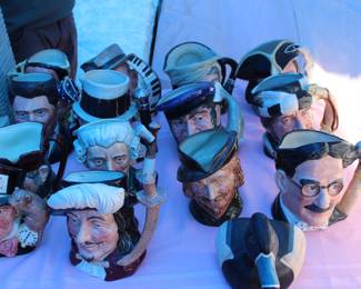 collection of Toby mugs Royal Daulton