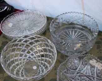 lots of cut crystal