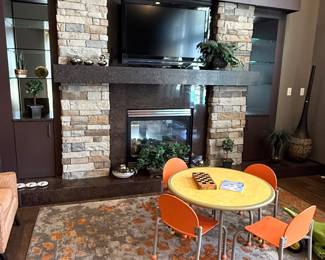 Rug and Room and Board kids table and chairs
