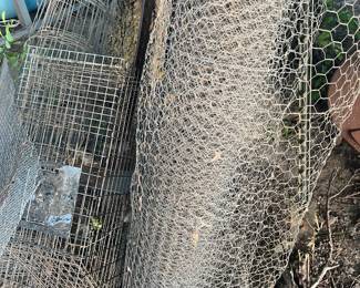 Live traps and wire 