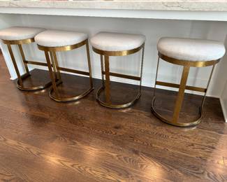 (4) Uttermost barstools 24"D x 25"H  - $200 each