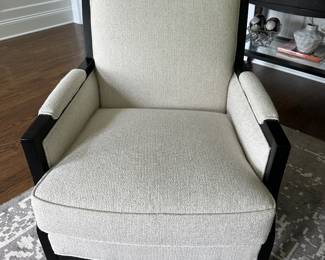Upholstered armchair 28"W x 31"D x 36"H with a 20" seat height - $600