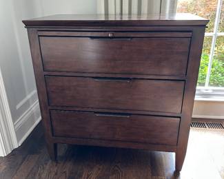 (2) Walter E. Smithe nightstands with soft close hinges and pull out tray 32"W x 17"D x 33"H - $300 each