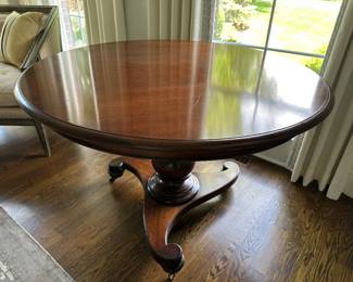 Baker 46" diameter dining/kitchen table 30"H - $500