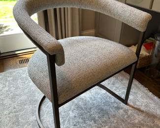 Walter E. Smithe chair 25"W x 21"D x 30"H and 19" seat height - $300
