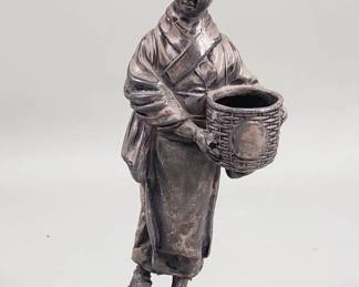 Lot # : 256 - Antique Asian silver plate figurine
