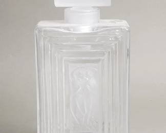 038 Lot 172 Lalique Duncan No. 3 crystal perfume bottle