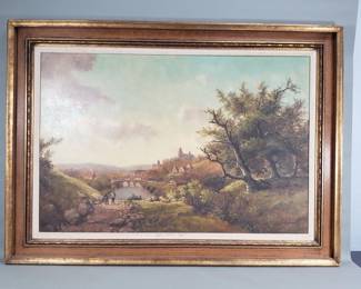 145 Lot 195 H. Bosman signed oil on canvas