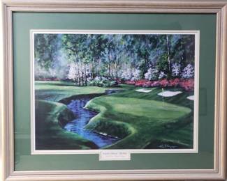 Lot # : 227 - Pen signed "Augusta National - 13th Hole" Bobby Sikes