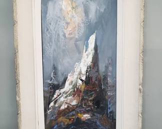 041 Lot 246 John Saarniit signed 1965 oil on panel