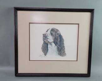 Lot # : 24 - Louis Fridinger pencil signed print under glass.