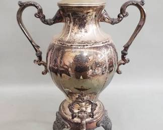 Lot # : 322 - Silver plate samovar