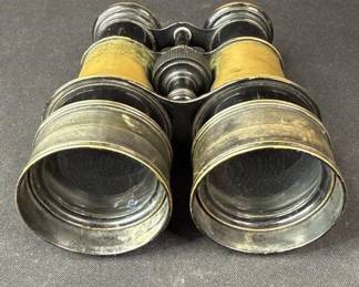 Lot # : 341h - Vintage brass binoculars