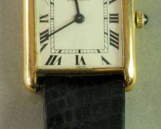 084 Lot 386 Cartier goldplated G20 windup wristwatch