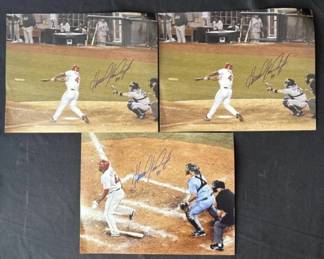 Lot # : 336h - Lot of 3 Howie Kendrick signed photos