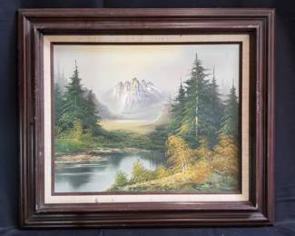 163 Lot 537 Signed oil painting on canvas