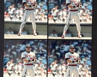 Lot # : 339h - Lot of 4 Reggie Jackson signed photos