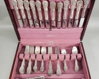 004 Lot 259 63piece Reed and Barton sterling silver flatware set