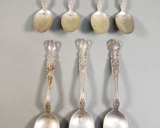 026 Lot 20 Group of Gorham buttercup sterling silver spoons