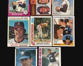 Lot # : 366h - Lot of 8 Nolan Ryan baseball cards