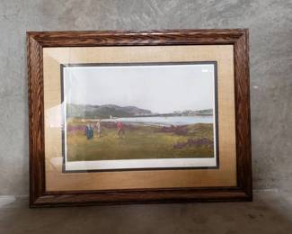 Lot # : 243 - Douglas Adams "The Putting Green" print