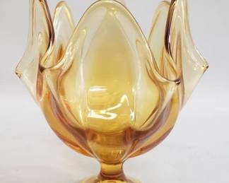 Lot # : 334 - Mid-century Modern amber glass
