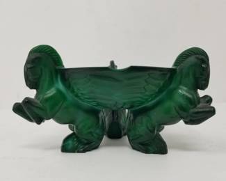 162 Lot 379 Art Deco malachite ashtray