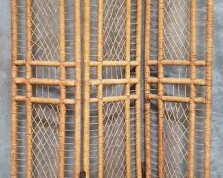 Lot # : 234 - Vintage rattan 3-panel screen
