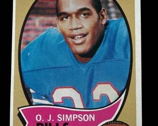 Lot # : 351h - 1970 O.J. Simpson Topps rookie card