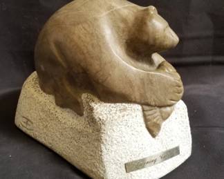 124 Lot 271 Earl Eder Evening Catch marble sculpture
