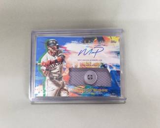 Lot # : 708 - 2020 Topps Inception Mauricio Dubon autograph button card 6/6.