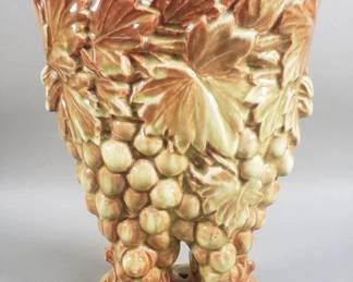 Lot # : 187 - Nelson McCoy art pottery "Grape Leaves" vase
