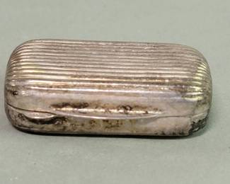 Lot # : 168 - Silver 800 pill box