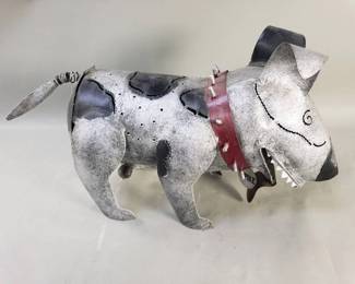 Lot # : 116 - Metal decorative dog incense burner