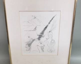 122 Lot 96 Salvador Dali etching