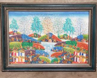 053 Lot 200 Guy Johnson oil painting on canvas