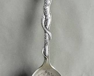 Lot # : 207 - Sterling silver souvenir spoon depicting Old South Church in Boston Massachusetts.