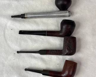 Lot # : 333h - Lot of 6 vintage wood tobacco pipes