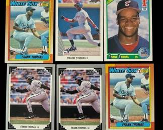 Lot # : 357h - Lot of 6 1990 Frank Thomas rookie cards
