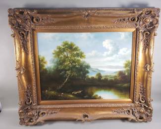 144 Lot 186 Berser signed vintage oil on canvas