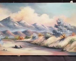 Lot # : 287 - Signed oil painting on canvas