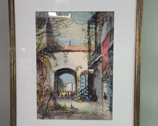 138 Lot 18 Signed mixedmedia artwork