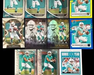 Lot # : 348h - Lot of 11 Tua Tagovailoa rookie cards