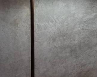 Lot # : 198 - Vintage brass and iron floor lamp