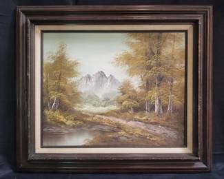 164 Lot 542 Signed oil painting on canvas